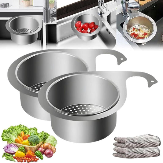 “Stainless Steel Drain Basket Sink Strainer”